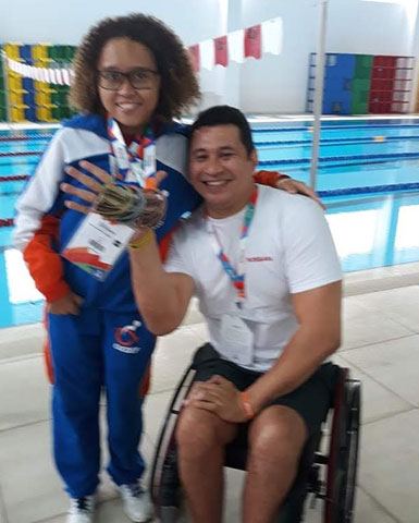 Evellyn e Clodoaldo Brasileiro 2018 - medalhas