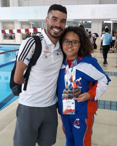 Evellyn e Daniel Dias brasileiro 2018 - medalhas