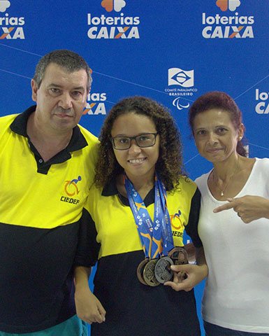 Evellyn ramos e familia - medalhas